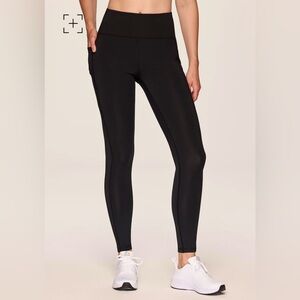 RBX Women's Black Athletic Leggings  #63619 Joggers Pockets Size Small